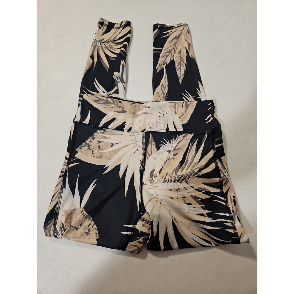 Alala Palm Trees Leggings Small Running Workout Athletic Wear Yoga‎ (1532